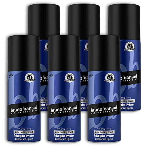 bruno banani Herren Magic Man Deo Deodorant Spray 6 er Set 6 x150ml von TopDeal