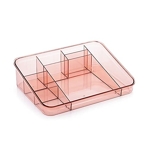 Durchsichtiger Make-up-Organizer mit 8 Fächern, Lippenstift-Aufbewahrungsbox, Kosmetik-Display-Halter für Puder, Lotionen, Pinsel von TopHomer