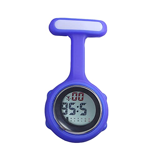 TopHomer 1 Stück Digital Krankenschwester Uhren, Digitaler Bildschirm Stille Elektronische Leuchtende Krankenschwesteruhr mit Pin/Clip-On Krankenschwester Watch für Männer Frauen von TopHomer