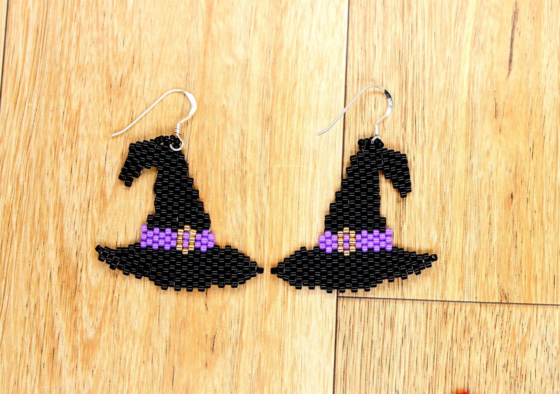 Halloween Hexe Ohrringe - Hexenhut Hexenohrringe von TopNotchShopCo