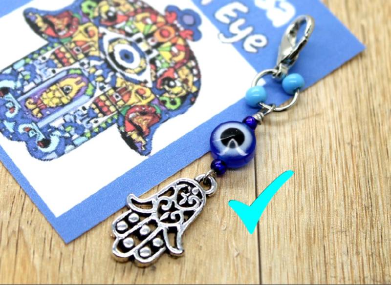 Hamsa Evil Eye Anhänger - Hand Der Fatima Reißverschluss Geldbörse von TopNotchShopCo