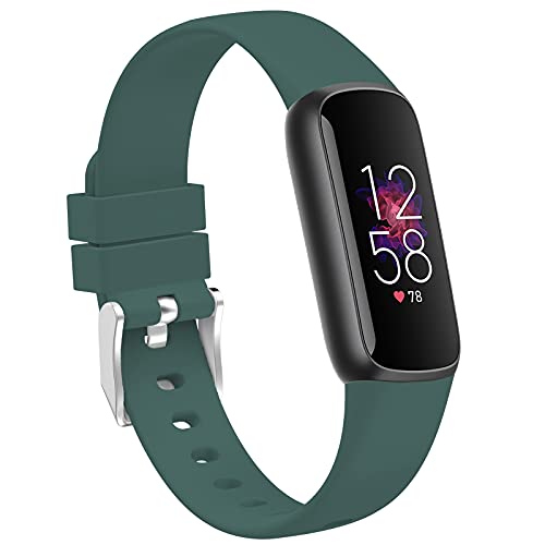 TopPerfekt Armbänder Kompatibel mit Fitbit Luxe, Damen Herren Große Kleine Größe Weiches Silikon Ersatz Sport Armband Dünn Strap Zubehör für Fitbit Luxe Fitness und Wellness Tracker in 2021 von TopPerfekt