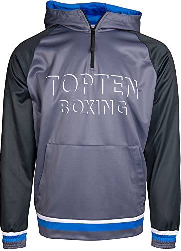 TOP TEN Hoodie „Boxing Shadow“ - schwarz-grau, Gr. XL von TOP TEN