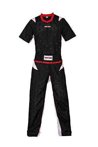 TOP TEN Kickboxuniform „TTM“ für Kinder - Gr. 130 = 130 cm, schwarz-weiss von TOP TEN