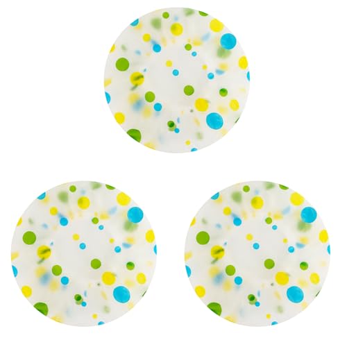 TOPTIE 3 Stück Duschkappen wiederverwendbare Kunststoffhaarhüte für Frauen -Spa -Salon Badeanwendung von TopTie