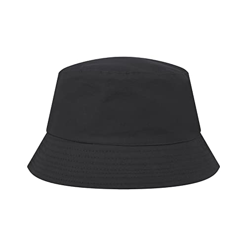 TopTie Fischerhut Kinder Bucket Hat UV-Schutz Sonnenhut für Jungen und Mädchen- Schwarz von TopTie