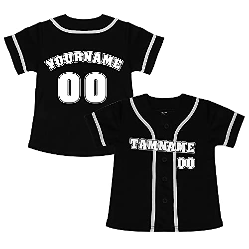 TopTie Kurzarm Baseball Trikots benutzerdefiniertes Jersey T-Shirt von TopTie