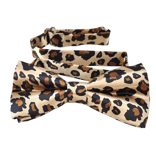 TopTie Fliege im Leoparden Muster Unisex Verstellbare Bow Tie von TopTie