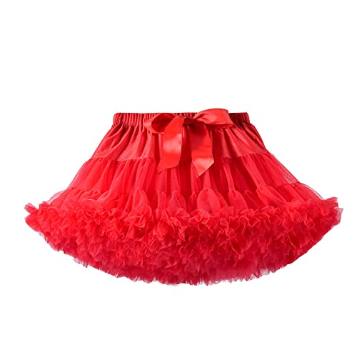 Topassion Niedlich Baby Mädchen Kurz Tutu Rock Säugling Kleinkind Einfarbig Prinzessin Ballettrock Tanzkleid Tüllrock Tuturock Minirock Reifrock Unterrock Kleid Hauchrock für Party Kostüme von Topassion