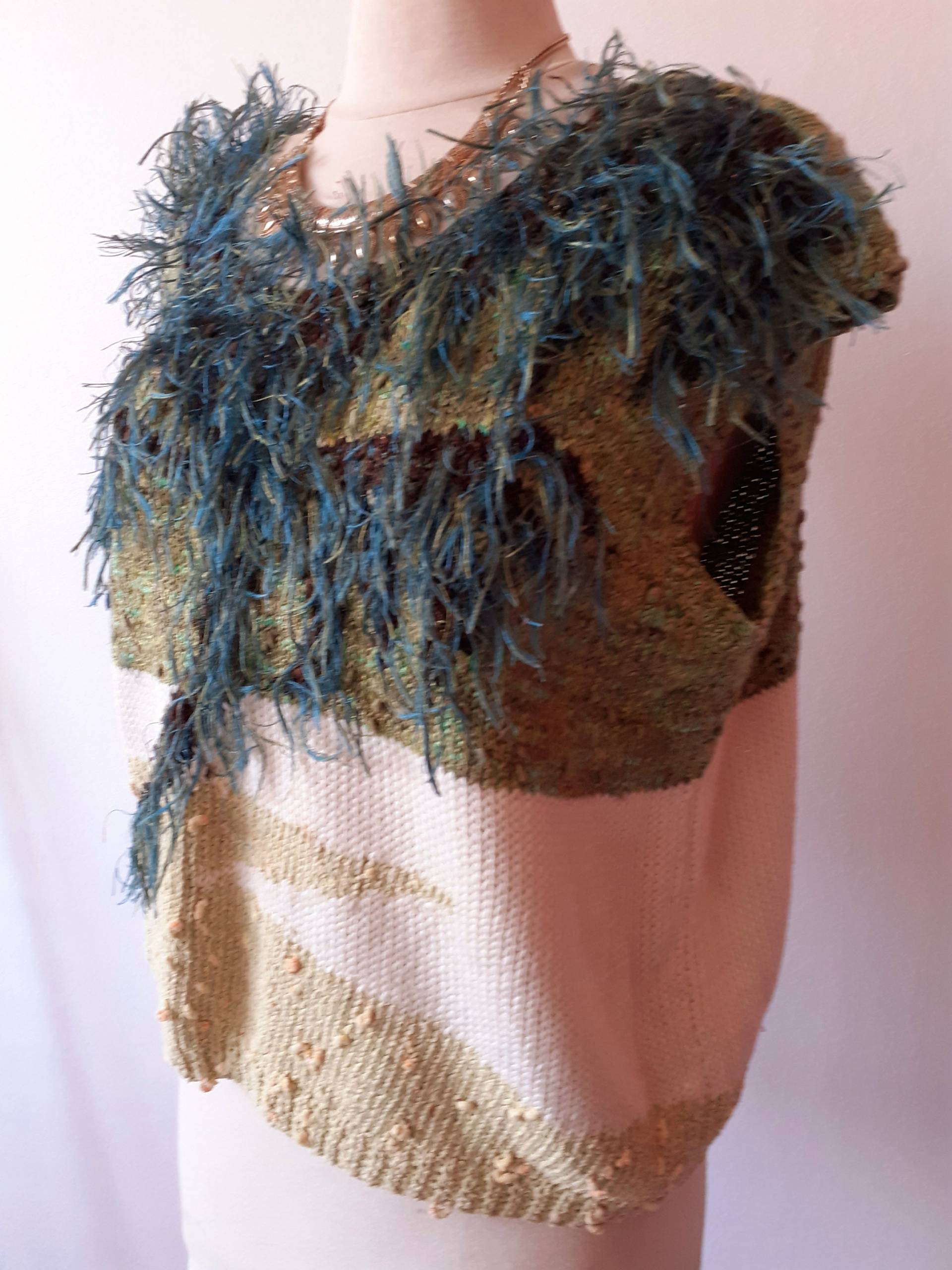 Handgefertigtes Vintage-Palmen-stricktop Handgefertigtes Vintage-Palmen-stricktop von TopazBoutik