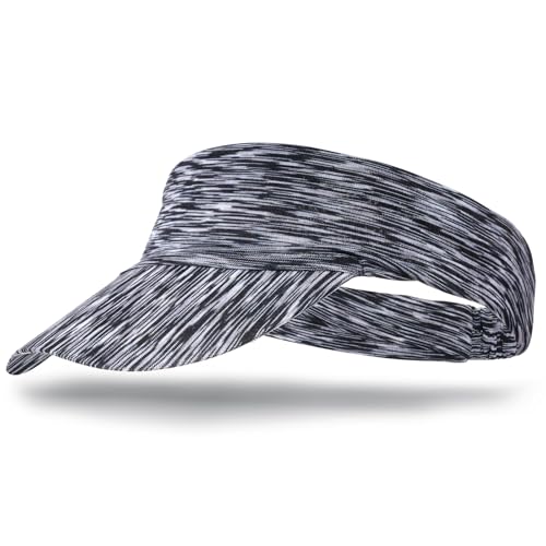 Topbuti Sonnenblende für Damen und Herren, Stretch-Stirnband, Sportbekleidung, athletische Visierkappe für Tennis, Golf, Softball, Laufen, Strand, Pool, GRAU, Einheitsgröße Topbuti Sonnenblende für Damen und Herren, Stretch-Stirnband, Sportbekleidung, athletische Visierkappe für Tennis, Golf, Softball, Laufen, Strand, Pool, GRAU, Einheitsgröße von Topbuti
