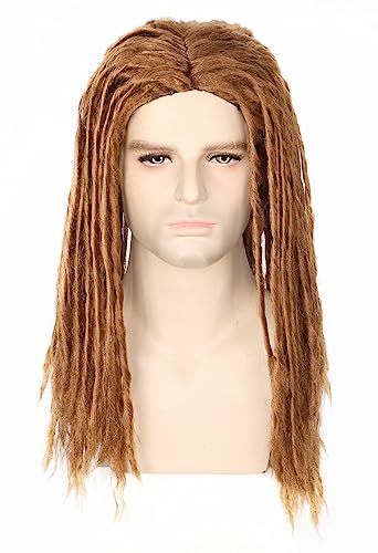 Topcosplay Dreadlocks Perücke Rasta Reggae Rastafari Perücke Cosplay Perücke für Halloween Karneval (Braun) von Topcosplay