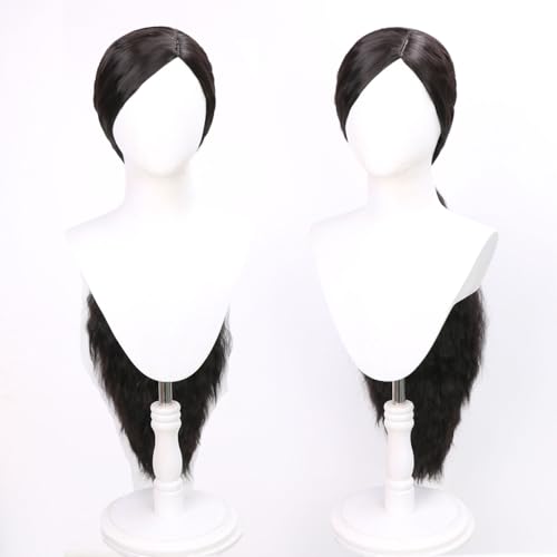 Topcosplay Dunkelbraune Damen Perücke Lockig Synthetische Perücke Natürliches Aussehen Täglich Cosplay Party Halloween (Dunkelbraun-Lockige Perücke) von Topcosplay
