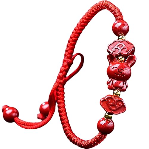 Topcrystal Feng Shui Armband Rote Schnur Armband Chinesisches Tierkreiszeichen Tiere Armband Zinnober Kristall Stein Armband Talisman Viel Glück Armband Verstellbare Frauen Männer,Rabbit Topcrystal Feng Shui Armband Rote Schnur Armband Chinesisches Tierkreiszeichen Tiere Armband Zinnober Kristall Stein Armband Talisman Viel Glück Armband Verstellbare Frauen Männer,Rabbit von Topcrystal