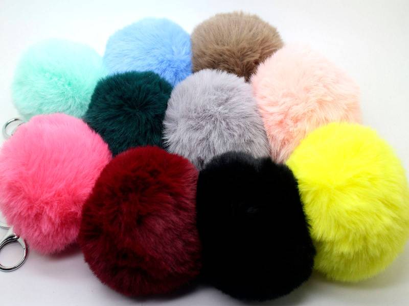 U Pick 8 cm Faux Kaninchenfell Pom Tasche Schlüsselanhänger Keychain Kunstfell Ball Auto-Schlüsselring Handtasche Anhänger U Pick 8 cm Faux Kaninchenfell Pom Tasche Schlüsselanhänger Keychain Kunstfell Ball Auto-Schlüsselring Handtasche Anhänger von Topfindings
