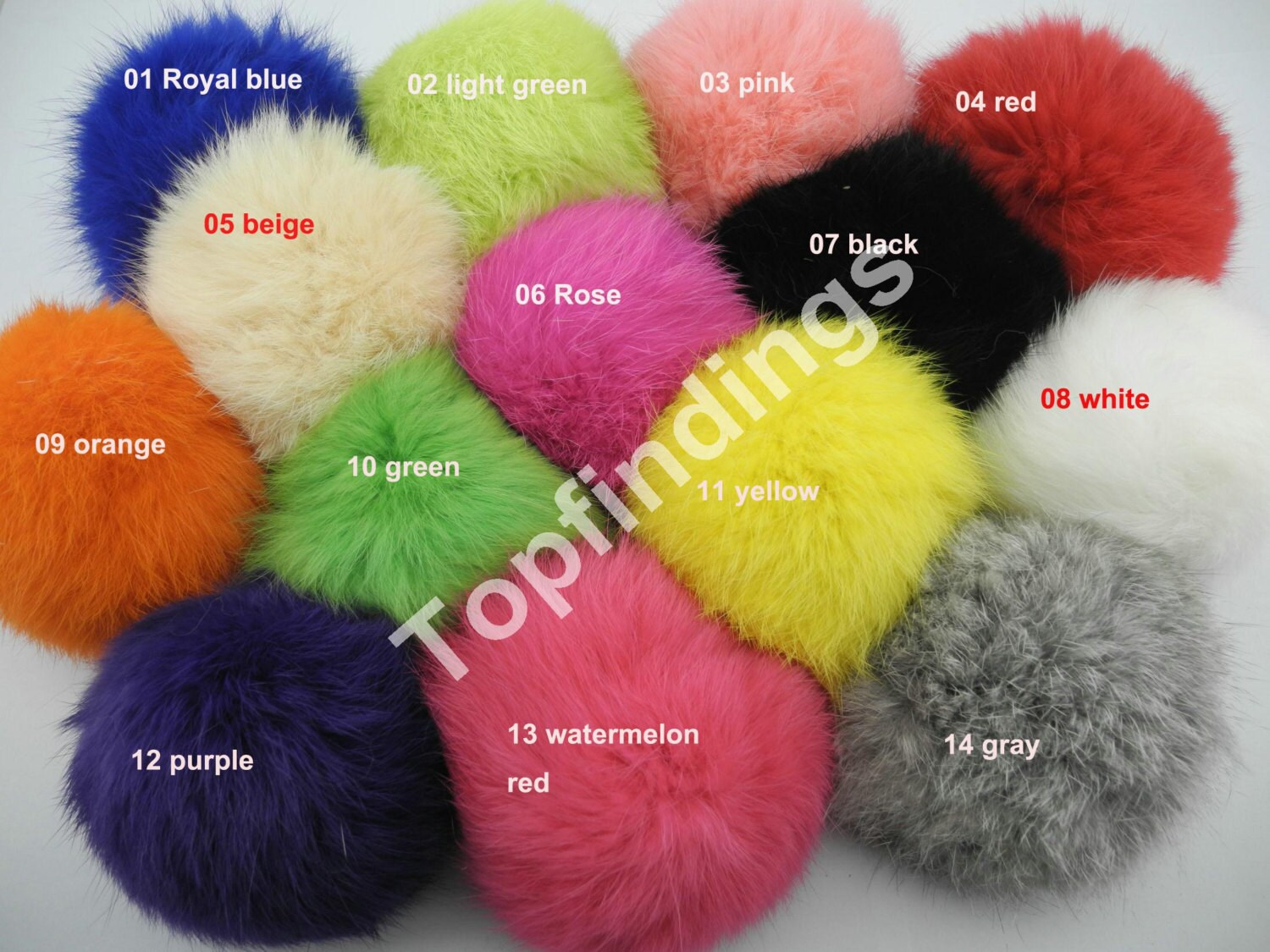 U Pick Fashion 10 cm Diy Echt Kaninchen Fell Ball Furry Für Handy Anhänger, Handtaschenanhänger, Schlüsselanhänger Mtf13 U Pick Fashion 10 cm Diy Echt Kaninchen Fell Ball Furry Für Handy Anhänger, Handtaschenanhänger, Schlüsselanhänger Mtf13 von Topfindings