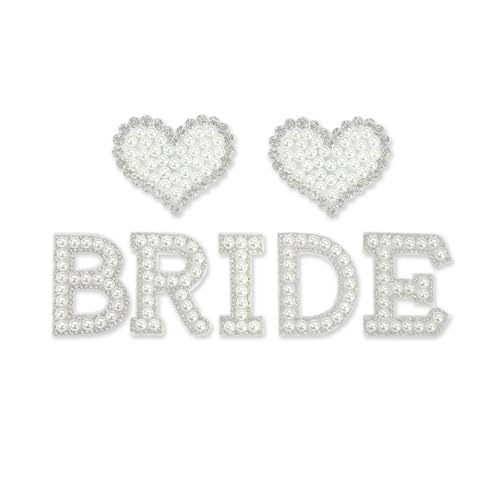 Topfunyy Brautschuh-Anhänger, Junggesellinnenabschied, Hochzeitsschuh-Anhänger, passend für Diamant-Perlen-Schuhanhänger für Clogs, Sandalen, Dekorationen – BRIDE von Topfunyy