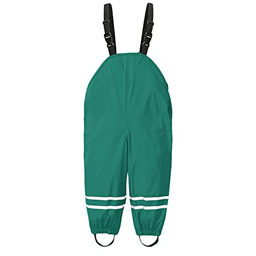 Jungen Regenhose Mädchen Regenlatzhose Kinder Regenponcho Kinder 152 Winddicht Kleinkinderkleidung Kinder Regen wasserdicht Jungen Strumpfhose & Matsch Socken Baby (Green, 6-8 Years) von Topgrowth Accessorio