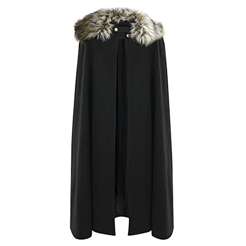 Topgrowth Accessorio Mittelalterlicher Schwertkampf Bereit Faux-Kragen- für Frauen Männer für Erwachsene Zatanna-Cosplay-Kostüm (Black, M) von Topgrowth Accessorio