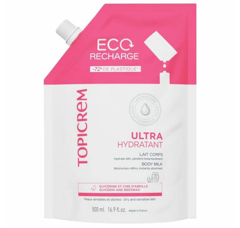 Topicrem Körperpflegemittel UH ultra feuchtigkeitsspendende Körpermilch Nachfüllpackung 500 ml von Topicrem