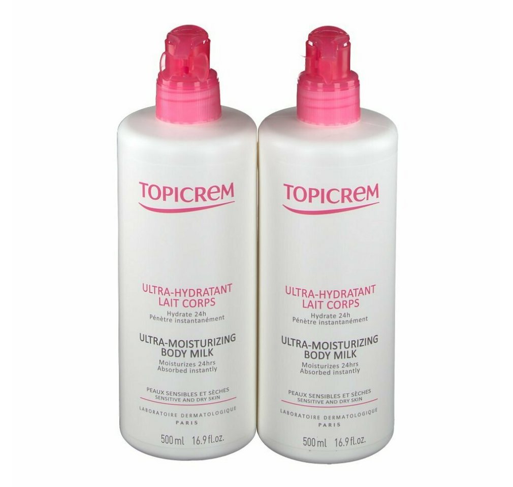 Topicrem Körperpflegemittel uh lait corporel 2x500ml von Topicrem
