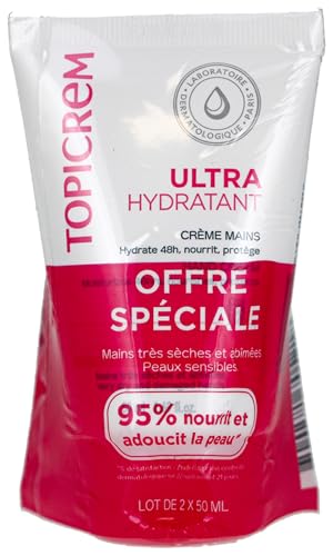 Topicrem Ultra feuchtigkeitsspendende Handcreme, 2 x 50 ml von Topicrem