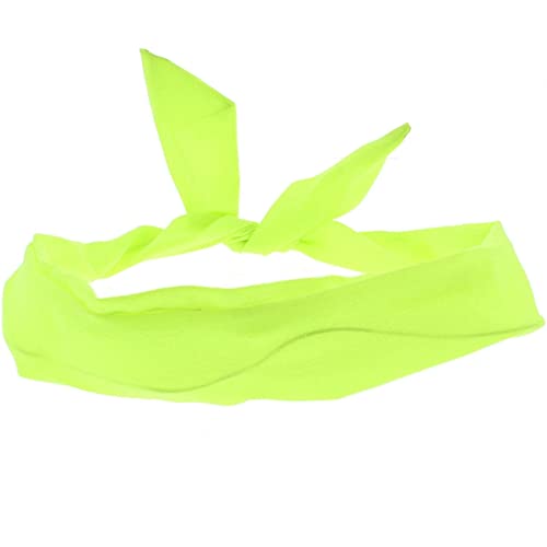 Topkids Accessories Draht-Stirnbänder für Damen und Mädchen, Haarband, Samt, Schottenkaro, Neon-Armee, Leopardenmuster, metallisch, Regenbogen-Stirnband, Festival, Urlaub, Essentials (Neongelb) von Topkids Accessories