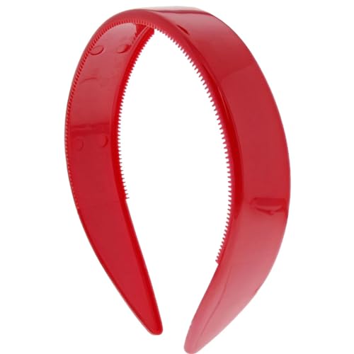 Topkids Accessories Haarreifen aus Kunststoff für Frauen und Mädchen, Haarbänder für Frauen, Stirnbänder für Damenhaar, Haarkamm-Stirnband, Alice-Bands Erwachsene Frauen, Mädchen Stirnbänder (2,5 cm, von Topkids Accessories