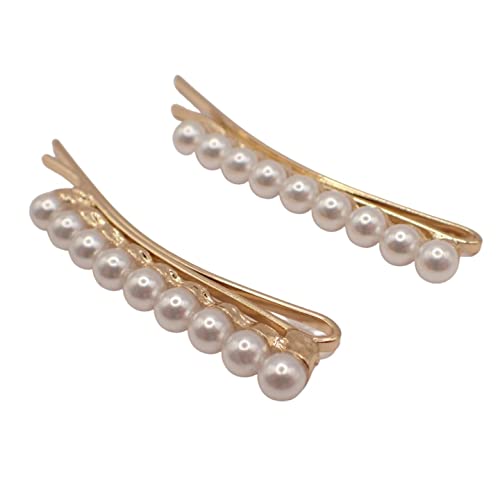 Topkids Accessories Hochwertige, glitzernde Kristall-Haarspangen, Vintage-Look, Perlen, detaillierte Bobby-Pins für Frauen und Mädchen, Geburtstag, Abschlussball oder Braut-Accessoires (Perlengriffe) von Topkids Accessories