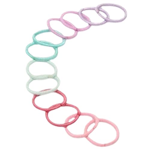 Topkids Accessories Kleine Mini-Haargummis für Erwachsene und Kinder, kleine Haarbänder, Pferdeschwanz-Halter, Kinder-Haargummis, kleine Haargummis, Mädchen-Haarschmuck (12 helle Pastellfarben) von Topkids Accessories