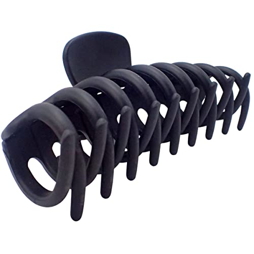 Topkids Accessories Wurst Haarklaue Clips für Frauen und Mädchen, Haarschmuck für Frauen, Große Haarspangen, Haarstyling-Werkzeuge, Haarspangen Frauen, Große Klauenclips (Schwarz) von Topkids Accessories