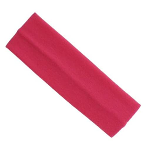 Topkids Accessories Yoga-Stirnband, Kopfband, Kylie, Haarband, Haarband, Haarband, Haarband, Haarband, dehnbar, elastisch, für Damen, Herren und Jungen, Mädchen (7 cm, Fuchsia) von Topkids Accessories