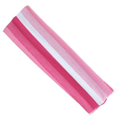 Topkids Accessories Yoga-Stirnband, Kylie, Haarband, dehnbar, elastisch, für Damen, Herren und Jungen, Mädchen (7 cm, rosa gestreift) von Topkids Accessories