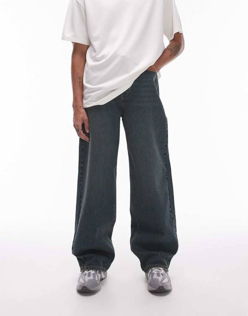 Topman - Baggy-Jeans in dunkler Tönung-Blau von Topman