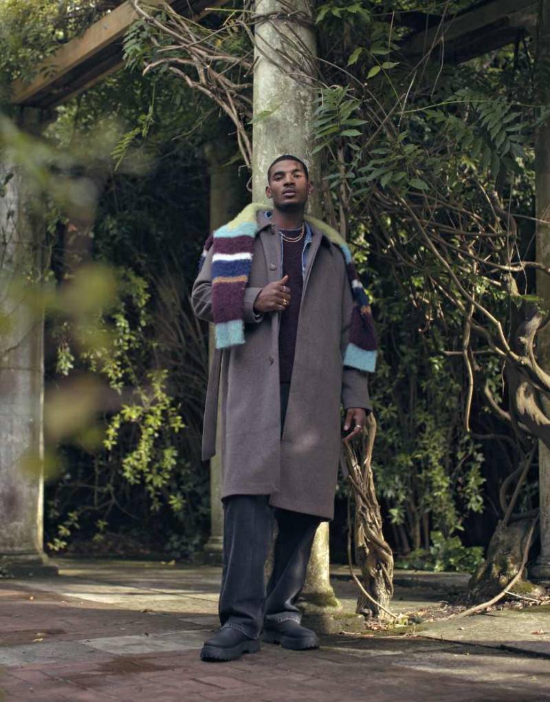 Topman - Car Coat in Braun mit Oversize-Passform und Gürtel-Neutral von Topman