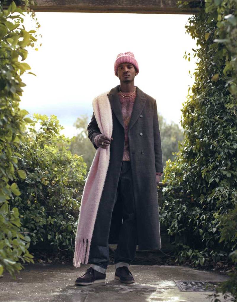 Topman - Einreihiger Mantel mit klassischem Karomuster-Braun von Topman