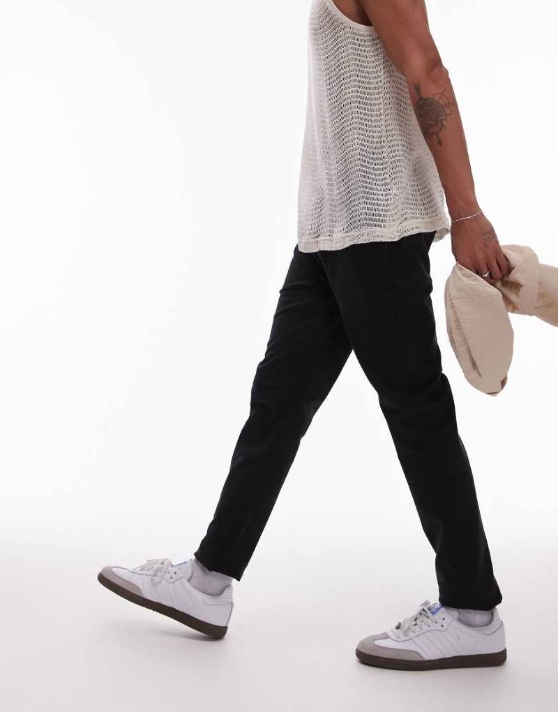 Topman - Enge Chinohose in Schwarz von Topman