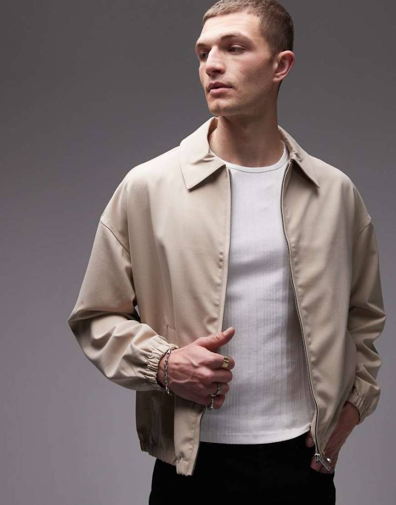 Topman - Harrington-Jacke in Stone-Neutral Topman - Harrington-Jacke in Stone-Neutral von Topman