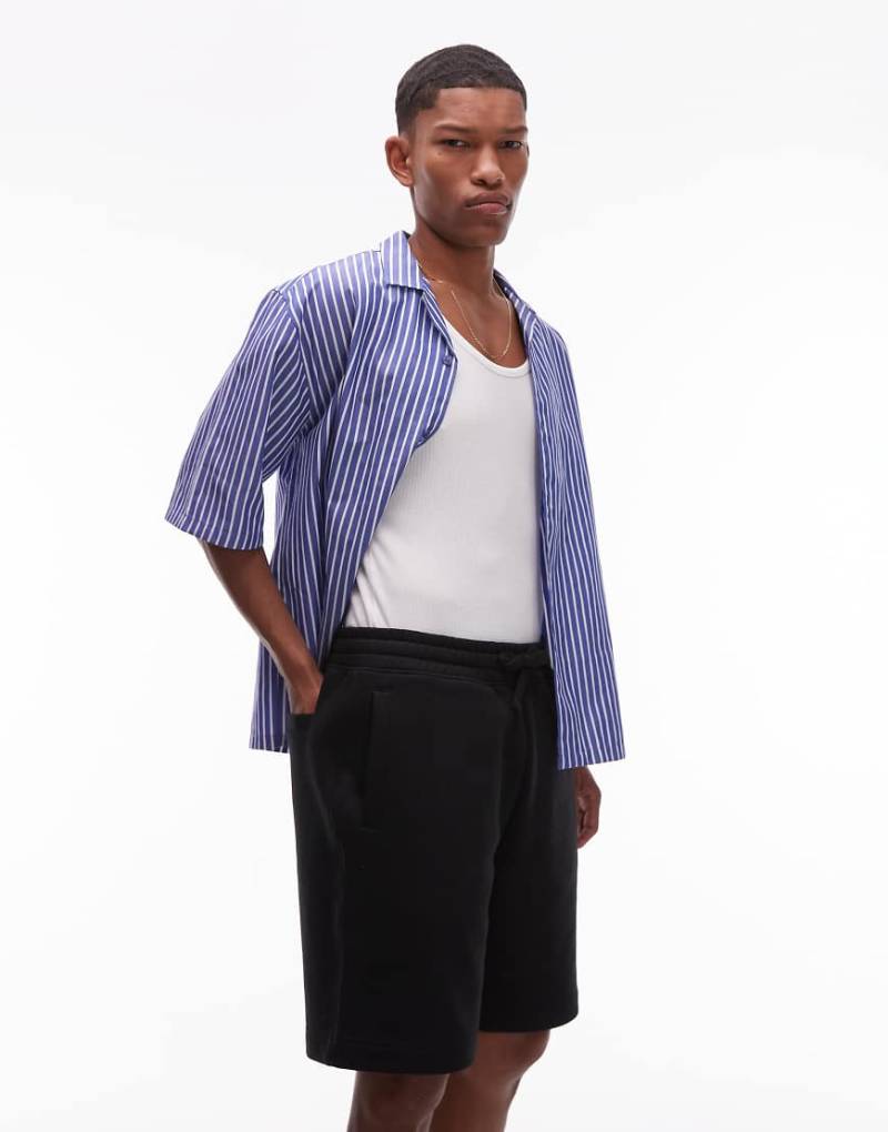 Topman - Hochwertige Oversize-Shorts in Schwarz von Topman