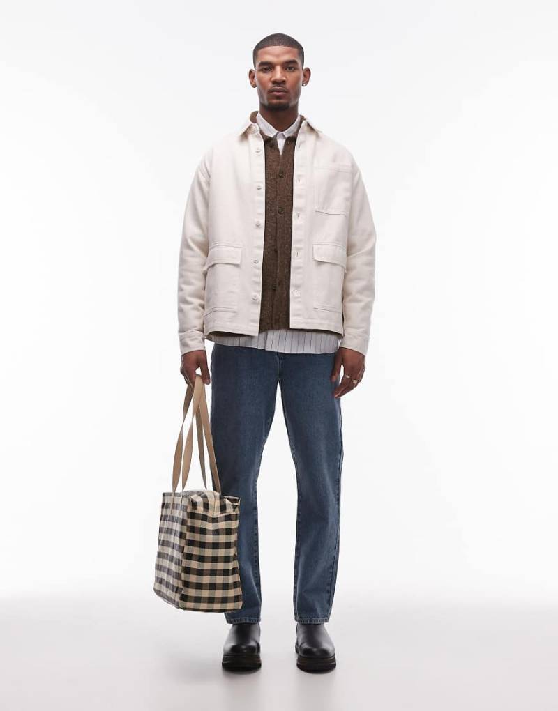 Topman - Straight Jeans in mittelblauer Waschung von Topman