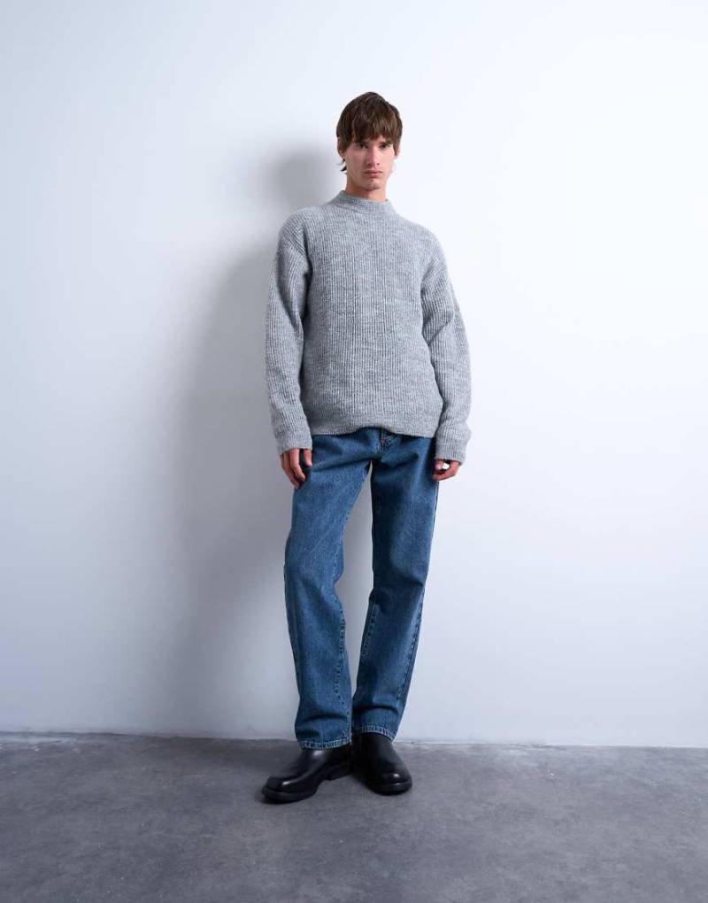 Topman - Strickpullover in Grau von Topman