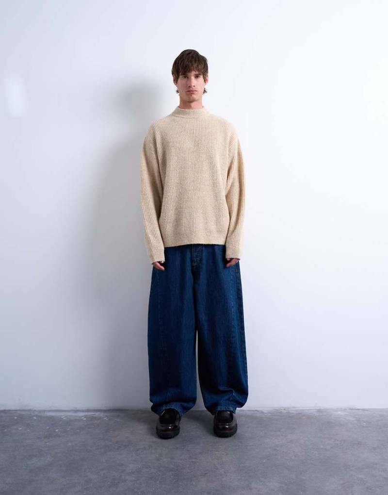 Topman - Strickpullover in Stein-Brown von Topman