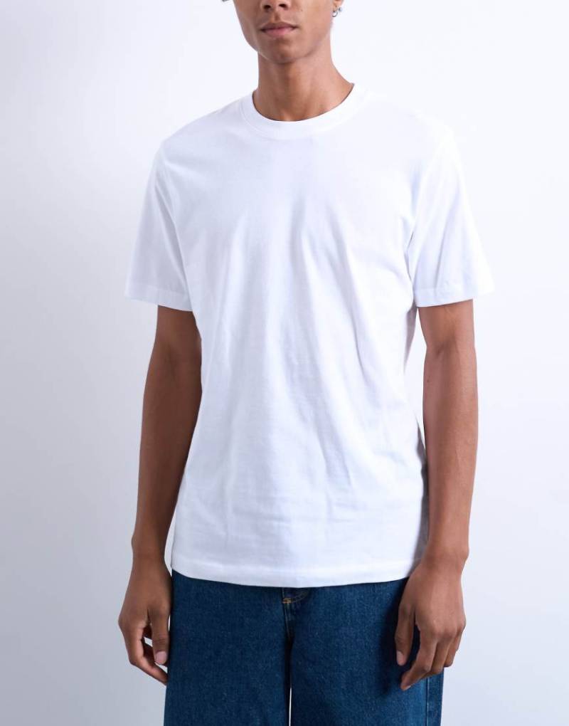 Topman - T-Shirt in Weiß in regulärer Passform von Topman