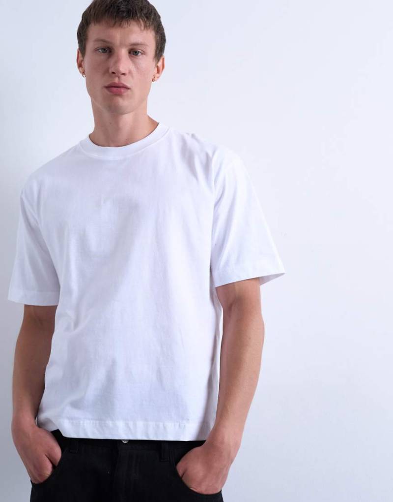 Topman - Cropped-T-Shirt in Weiß von Topman