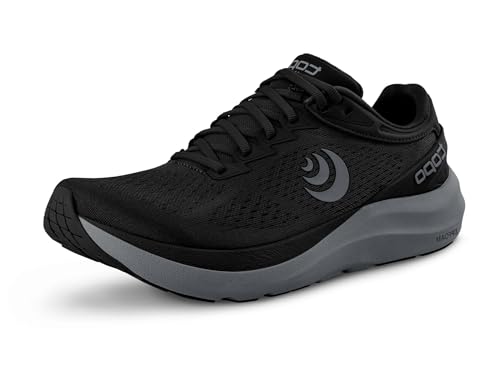 Topo Athletic Damen Phantom 3 Bequeme, leichte Straßenlaufschuhe mit 5 mm Sprengung, Sportschuhe für Straßenläufe, Schwarz/Anthrazit, 39 EU von Topo Athletic