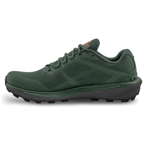 Topo Athletic Terraventure 4 Herren Traillaufschuhe, bequem, gepolstert, langlebig, 3 mm Länge, Sportschuhe für Trailrunning, grün/orange, 46 EU von Topo Athletic