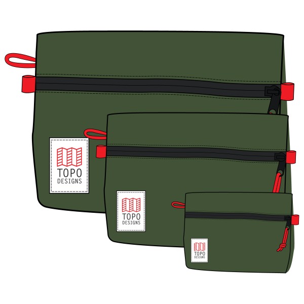 Topo Designs - Accessory Bag Bundle - Rucksack-Zubehör Gr Micro/Small/Medium oliv von Topo Designs