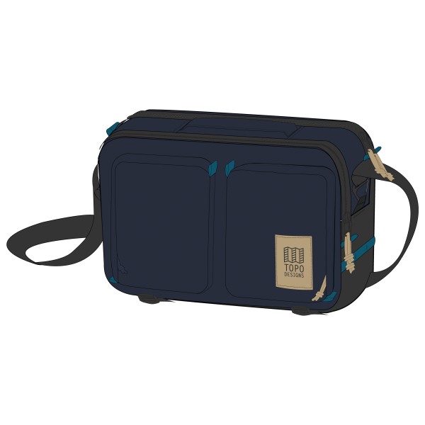 Topo Designs - Global Briefcase - Reisetasche Gr 14 l blau von Topo Designs