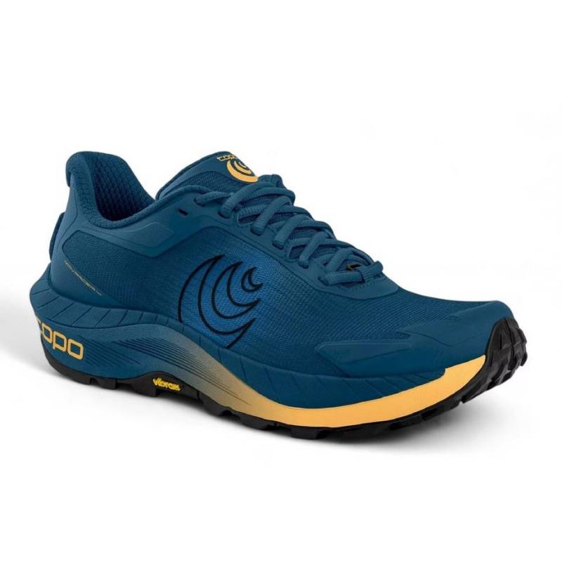 Topo MTN Racer 4 (Mountain, Trail, breitere Zehenbox) navyblau Herren Laufschuh von Topo