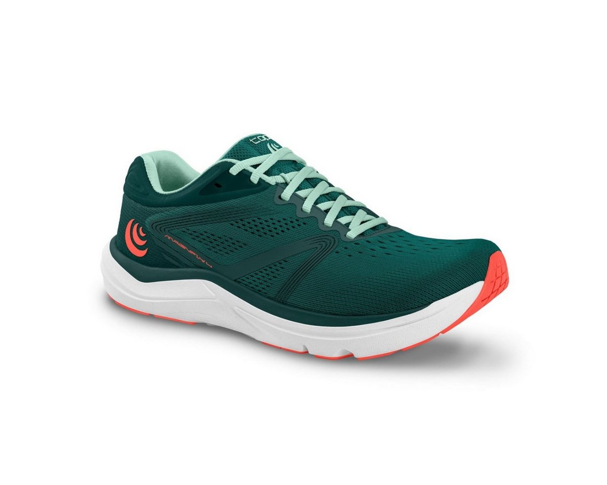 Topo Magnifly 4 (Dämpfung) emeraldgrün/coral Damen Laufschuh von Topo